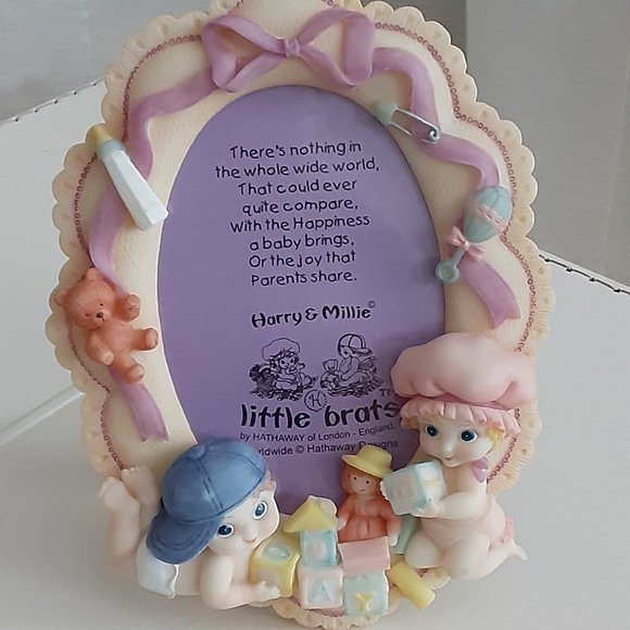 Harry & Millie Little Brats By Hathaway Picture Frame NEW - Picture 1 of 4